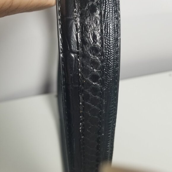 Stacy Adams Men's Genuine Leather Snake Print Belt Sz 42 - Picture 7 of 12